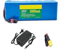 Batería para bicicleta eléctrica de 48V 30Ah con cargador de 54,6V 2A, adecuada para motores de bicicleta/scooter eléctricos de 1000-500W. 48V 30Ah,XT30