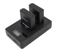 Batería para Cámara EN-EL14/EN-EL14A, Batería de Repuesto para Cámara de 2050 Mah con Base de Carga para Nikon D5200 D5300 D5500 D5600 DF Coolpix P7000 P7100 P7700 P7800