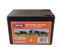 Batería para cerca eléctrica Ama Carbon zinc: Batería para cerca eléctrica, 9 V, 55 A
