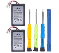 Batería para controlador PS4/PS4 Pro, 2 paquetes de 2000 mAh Li-ion nueva actualización de repuesto para Sony Playstation 4 Dualshock 4 CUH-ZCT2 CUH-ZCT2E CUH-ZCT1E CUH-ZCT1U (LIP1522, PS4/PS4 Pro