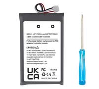 Batería para controlador PS5, 2025, 3000 mAh, ultra alta capacidad, de alto rendimiento, larga duración, de iones de litio, para mando inalámbrico Sony PS5 PlayStation 5 Dualsense (negro y blanco, B)