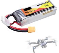 Batería para Drones de 11,1 V y 2200 mAh. polímero Litio, con Interfaz XH-3S tasa Descarga 30C. Baterías para Coches/Barcos a Escala