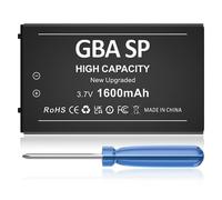 Batería para Gameboy Advance SP(GBA SP), 1600 mAh, batería de repuesto de ion de litio de gran capacidad para Nintendo AGS-001, AGS-003, AGS-101