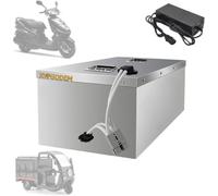Batería para Motocicleta de 48 V y 72, batería Litio LiFePO4 60, 67 Ah 91,5, baterías con Placa BMS integrada, Cargador asa.,72v67ah