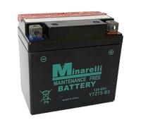 Batería para Motorola Parts Minarelli YTZ7S-BS 12 V 6 Ah compatible con Honda SH I MODE - 125 CC 2013 - Sin mantenimiento completo moto scooter específica