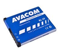 Batería para Nokia N95, E65, Ion de Litio 3, 6 V, 1000 mAh (Repuesto BL-5F)