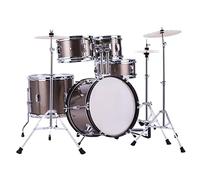 Batería para principiantes para adultos, kit completo de percusión con palos y trono, ideal para aprender y practicar
