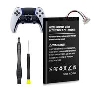 Batería para PS5 DualSense Edge, 3000 mAh, alta capacidad, batería de repuesto para mando inalámbrico Sony PlayStation 5 DualSense Edge CFI-ZCP1 con kit de herramientas