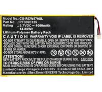 Batería para RCA Cambio, Galileo Pro, Maven, RCT6303W87, RCT6303W87DK, RCT6513W87, RCT6513W87M, Viking, 10, W101, W101SA23T1