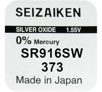 Batería para reloj Seizaiken 373 SR916SW 1,55 V, óxido de plata, fabricada en Japón, 1,5 V