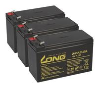 Batería para SAI Aiptek PowerWalker VFI 1000 LCD 3 x 12 V 7,2 Ah AGM plomo