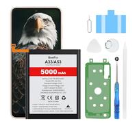 Batería para Samsung Galaxy A33 SM-A336F, Batería de repuesto de 5000mAh Li-Polímero para Galaxy A53 EB-BA536ABY con herramientas de reparación