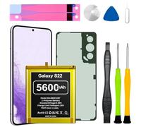 Batería para Samsung Galaxy S22,5600mAh (2026 nueva versión) más grande capacidad 0 ciclo Li-Polymer EB-BS901ABY Batería de repuesto para Galaxy S22 5G SM-S901U con herramientas profesionales
