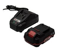 Batería Parkside 20 V 2,0 Ah Iones de Litio Pap 20 A1, indicador de Nivel de Carga, batería Repuesto para Dispositivos Parkside con Cable Carga, 21,5 V, 2,4 A, Cargador PLG 20 A1 (batería + Cargador)