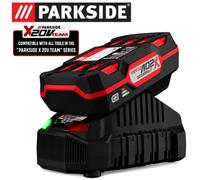 Parkside Batería de iones de litio PAP 20 B1 20 V 2 Ah + cargador PLG 20 C1 60 min 65 W