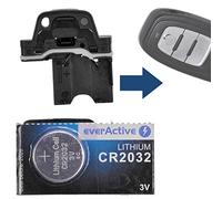 Batería Plana Clip de Batería + 1 x CR2032 Batería para Audi Q3 Q5 A4, S4, A5, S5, R8 TT SmartKey Llave