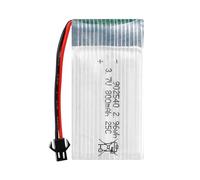 Batería polímero Litio 3.7V 800mAh 902540 25C Lipo batería Iones de Litio de Repuesto Recargable con SM-2P Conector para Accesorios de Aviones RC Drone