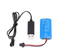 Batería RC, Batería LiPo 7.4V 500mAh Mejorada con Estuche Rígido y Cable USB Recargable para Modelismo Radiocontrol, Juguetes Teledirigidos y Drones