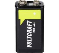 Batería Recargable 9V NiMH Voltcraft 270 mAh - Pack 4 unidades