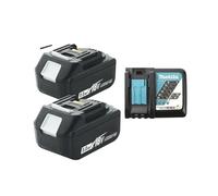 Batería Recargable De 18 V, Compatible Con Makita, BL1840, BL1830, BL1830B, BL1850, BL1850B.(5Ahx2 ChargerX1)