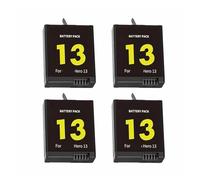 Batería Recargable De 2000mAh PJ-H13, Compatible con GoPro, Batería Hero 13 + Cargador De Caja De 3 Ranuras, Accesorios For Cámara(4Pcs Battery)