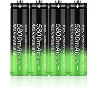 Batería Recargable De 3,7 V 5800 MAh para Linterna LED, Faro, Dispositivos Electrónicos, 4 Unidades
