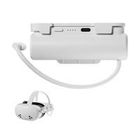 Batería Recargable de 5000mAh Compatible con Meta/Oculus Quest 2/3S/3, Fuente de Alimentación Móvil para Gafas de Realidad Virtual, Cargador Portátil y Liviano Tipo C para 2-4 Horas Adicionales