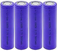 Batería Recargable De Alta Capacidad, Batería De Litio 18650, Batería Recargable De 3,7 V Y 5000mAh para Linterna,4 Habitaciones