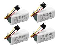 Batería Recargable De Iones De Litio De 14,4 V Y 3400 MAh, Compatible Con Xiaomi, Mijia Y La Aspiradora Robot Mop 2 Lite, Barredora Y Aspiradora MJSTL.(4pcs 3400mAh)