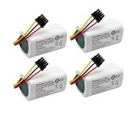 Batería Recargable de Iones de Litio de 14,4 V y 3400mAh, Compatible con Xiaomi,Mijia Mi Robot Vacuum Mop 2 Lite MJSTL, reemplazo(4pcs 3400mAh)