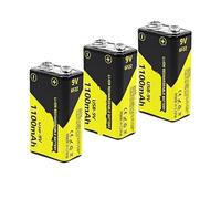 Batería Recargable De Iones De Litio De 9 V Y 1100 MAh, Tipo C, USB 6F22, For Helicóptero RC, Detector De Metales Y Micrófono.(24PCS Battery USB-9V)