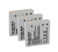 Batería Recargable De Iones De Litio NB-4L For Cámara, 1400 MAh/3,7 V, Compatible con Canon IXUS 30, 40, 50, 55, 60, 65, 80, 100, SD1000, 1100, SD780, SD960(3Battery)