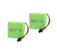 Batería Recargable De NiMH De 4,8 V Y 5000 MAh Con Conector SM For Juguetes RC, Coches, Tanques, Robots, Barcos Y Armas.(2pcs)