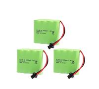 Batería Recargable De NiMH De 4,8 V Y 5000 MAh Con Conector SM For Juguetes RC, Coches, Tanques, Robots, Barcos Y Armas.(3PCS)