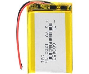 Batería Recargable De Polímero De Litio 3 7V 603450 Batería De Polímero De Litio 1200mAh para MP3 MP4 DVD Luz LED PSP.PC 1