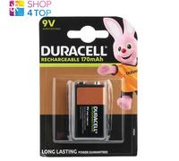 Batería Recargable Duracell 9V 6Hr61 Dc1604 170Mah Nimh Transistor 1Bl NE
