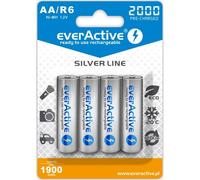 Batería recargable Everactive EVHRL6-2000 AA 2000 mAh blanca pack 4