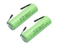 Batería recargable for afeitadora, 1,2 V, 2200 mAh, compatible con Braun 5466, 5470, 5492, 5501, 5502, 5503, 5504, 5505, 5506, 5533, 5556, 5561, 5563, 5564(2PC)