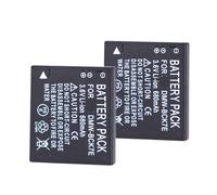 Batería Recargable For Cámara DMW-BCK7 DMW-BCK7E - Compatible con Panasonic DMW-BCK7PP NCA-YN101G DMC-FP5 DMC-FP7 DMC-FH2 DMC-FH5(2PCS)