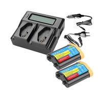 Batería Recargable For Cámara EN-EL18D De 4,0 Ah, Compatible con Nikon, For Z9 D6 D5 D4S D800 D810 D850 D500 MB-D17 MB-D18, Paquete De Cargador con Empuñadura(2BatteryWithCharger)