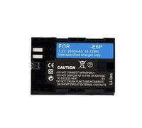 Batería Recargable For Cámara LP-E6P, 7,2 V, 2600mAh, Compatible con Canon, R R5 R5 II R6 R6 II R7 5D II III IV 5DS R 6D 7D 60D 70D(4 Battery)