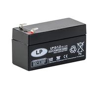 Batería Recargable Landport 12V 1.2Ah - Tecnología VRLA AGM/Modelo LP12-1.2 - F1/T1 con Certificado VDS