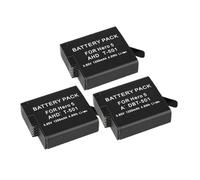 Batería Recargable Negra De 1250 MAh - Compatible con AHDBT 501 - Compatible con GoPro Hero 5 Hero 6 Hero 7(3PCS)