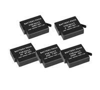 Batería Recargable Negra De 1250 MAh - Compatible con AHDBT 501 - Compatible con GoPro Hero 5 Hero 6 Hero 7(5PCS)