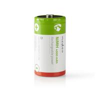 Batería recargable Ni-MH D | 1,2 V CC | 4000 mAh | Precargado | 2-Blíster | HR20 | Verde rojo
