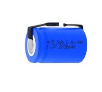 Batería Recargable NI-MH de 2800 mAh, 4/5 Sub C, 1,2 V, for walkie-talkies, cámaras, micrófonos, radios, timbres y cámaras de salpicadero.