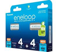 Batería recargable Panasonic eneloop AA/AAA 1,2V 8 unidades