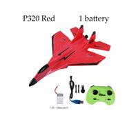 (Batería roja 1) Planeador RC Parkten 2.4G 2CH Avión de combate de ala fija P320 Avión de lanzamiento manual de