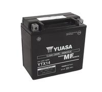 Batería Yuasa YTX14-BS Aprilia Mana 850 2009 2010 2011 2012 2013 2014 2015 2016