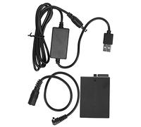 Batería Simulada del Acoplador de CC USB, Adaptador de Corriente del Acoplador de CC de la Batería Simulada Portátil con Cable de Unidad USB para Canon 550D 600D / Kiss X7i X6 X5 X4